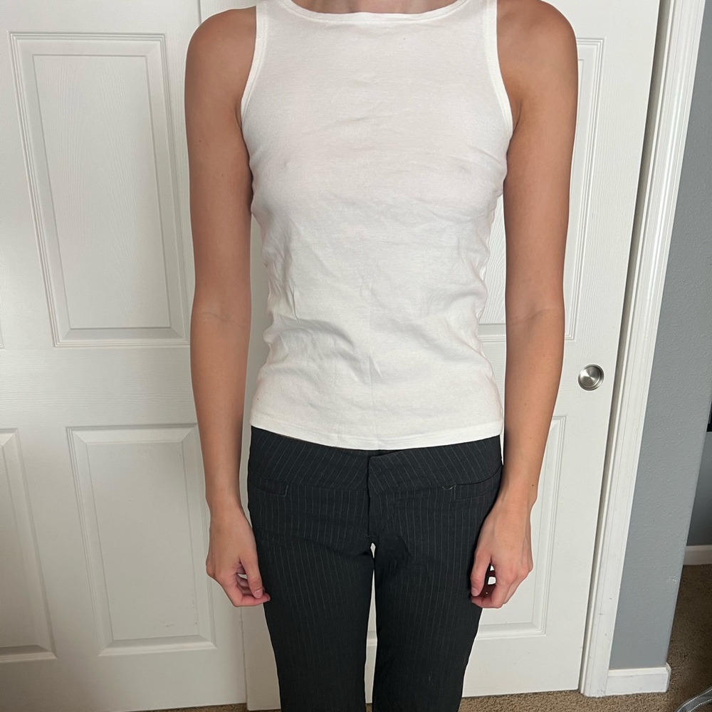 Brandy Melville Long White Tank